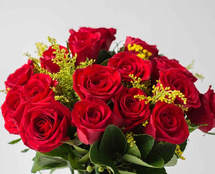 Buquê Tradicional de 19 Rosas Vermelhas